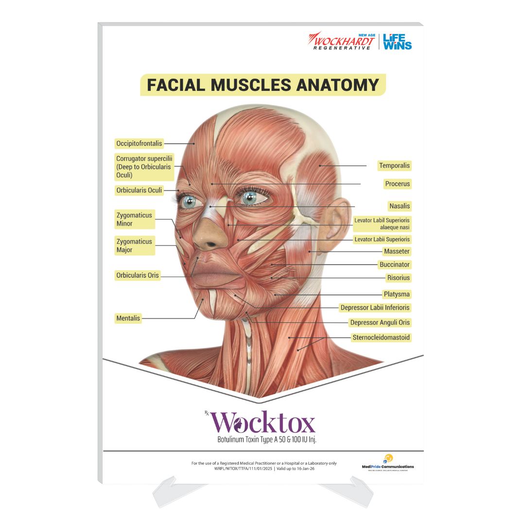facial muscle anotomy glass printing